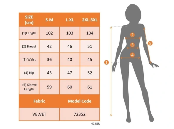 MDB Kadın Uzun Kollu Kruvaze Yakalı Yandan Büzgülü önden çapraz Detaylı Midi Kadife Elbise - Resim 5
