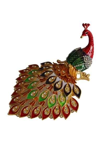 taru pasaj Kristal Taşlı Metal Tavus Kuşu Biblo – Dekoratif ve Şık Aksesuar ürün görseli