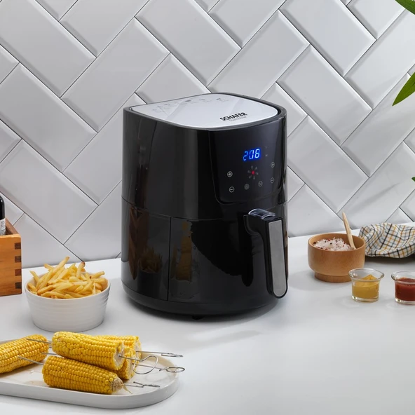 Schafer Thermochef Dijital Airfryer/Sıcak Hava Fritözü-Siyah ürün görseli