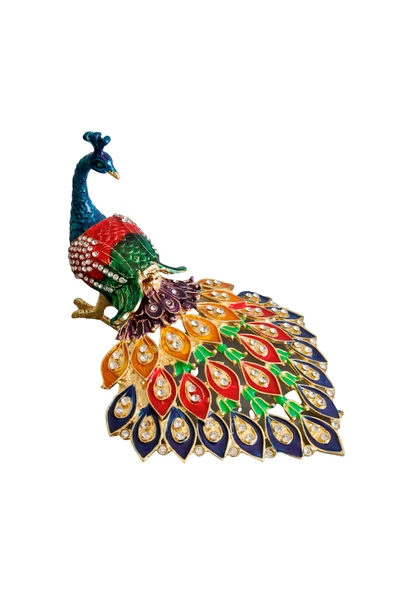 taru pasaj Kristal Taşlı Metal Tavus Kuşu Biblo – Dekoratif ve Şık Aksesuar - Resim 8