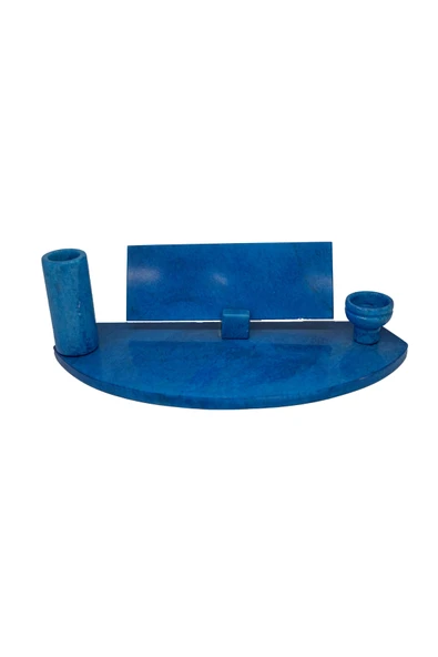 Onyx Düz Kalemlikli ve İğnelikli Masa İsimliği