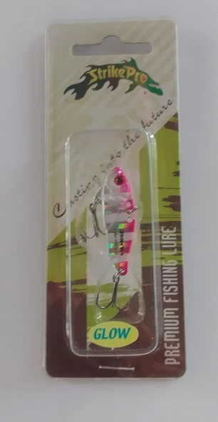STRİKE PRO 3.5 CM VİBRASYON JİG YEM GLOW SIN049L (PINK ZEBRA) ürün görseli