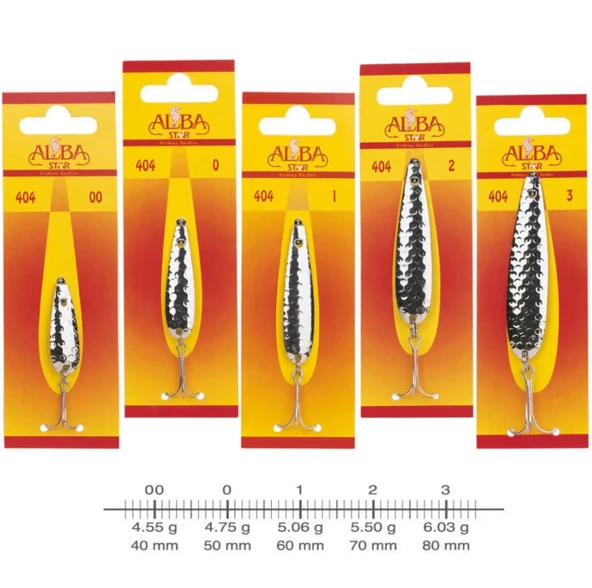 ALBA STAR 404 NO:0 GRİ, DESENLİ LÜFER OLTA KAŞIĞI ürün görseli