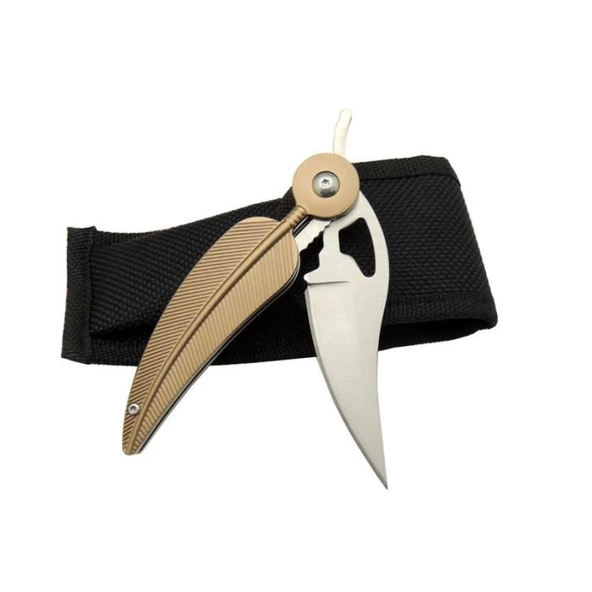 Knife Kızılderili Tüy Çakı Kahverengi - Resim 3