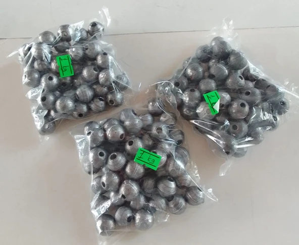 TOP ŞEKLİNDE DELİKLİ SERPME AĞ KURŞUNU ürün görseli