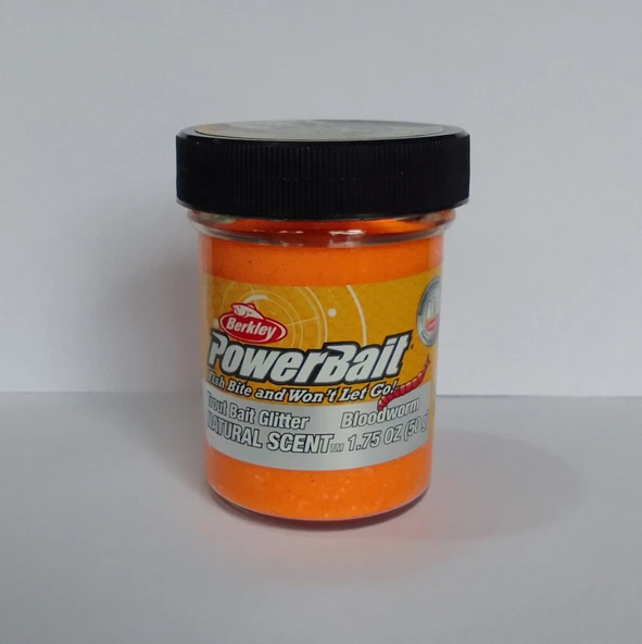 BERKLEY POWERBAİT NATUREL SCENT BLOOD WORM KAN KURDU TURUNCU RENK (53378)ALABALIK HAMURU ürün görseli
