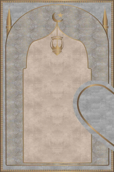 Kalpli Çift Seccade Diz Ağrıtmayan Yumuşak Namazlık Hediyelik Seccade ürün görseli 1