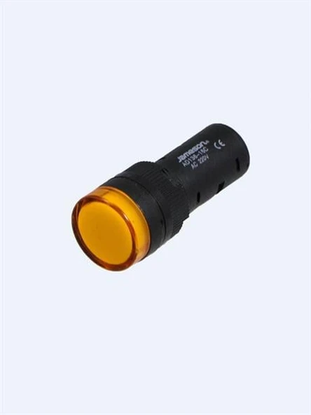 Jameson Sarı LED Sinyal Lambası 22mm 220V ( 5 ADET ) ürün görseli 1