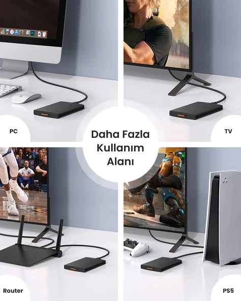 UGREEN 2.5″ USB 3.0 to SATA Hard Disk Kutusu, 60353 - Resim 7