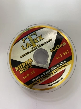 LATEX SUPER SOFT 0.16 MM 100 METRE MONOFİLAMENT MİSİNA ürün görseli