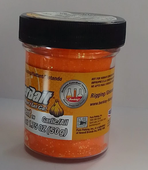 BERKLEY POWERBAİT TURUNCU SARIMSAKLI 63420 ALABALIK HAMURU ürün görseli