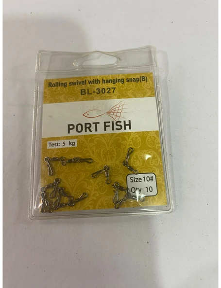 PORT FISH SİZE 10#BL-3027 HIZLI DEĞİŞTİRME  KLİPSİ ürün görseli