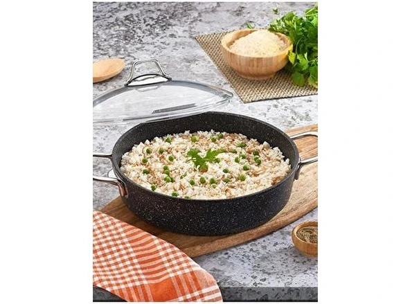 Falez Black Line 30 cm Karnıyarık Tenceresi - Resim 2