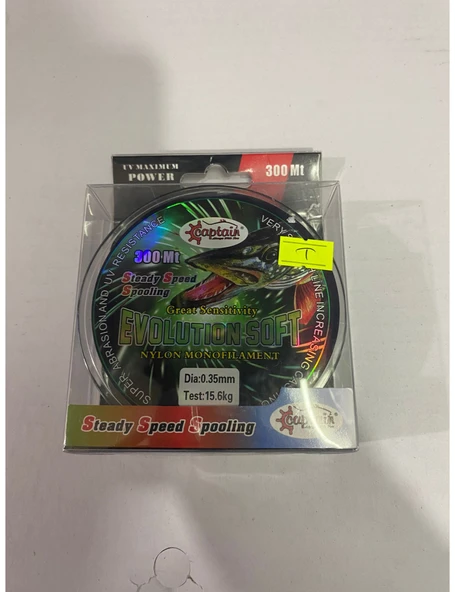 CAPTAİN  0.35 MM 300 METRE EVOLUTION SOFT NYLON MONOFILAMENT MİSİNA ürün görseli