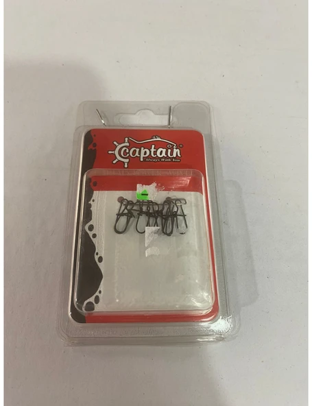 CAPTAİN 5016 SAHTE BALIK KLİPSİ SNAP INOX 10 LU PAKET MAT BLACK ürün görseli