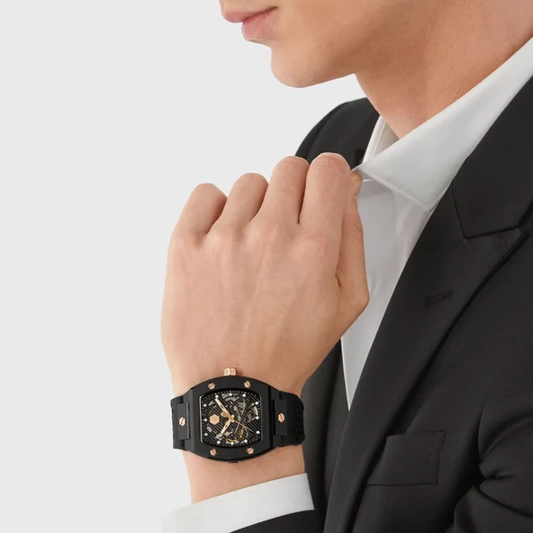 Philipp Plein PWVBA0523 Erkek Kol Saati - Resim 4