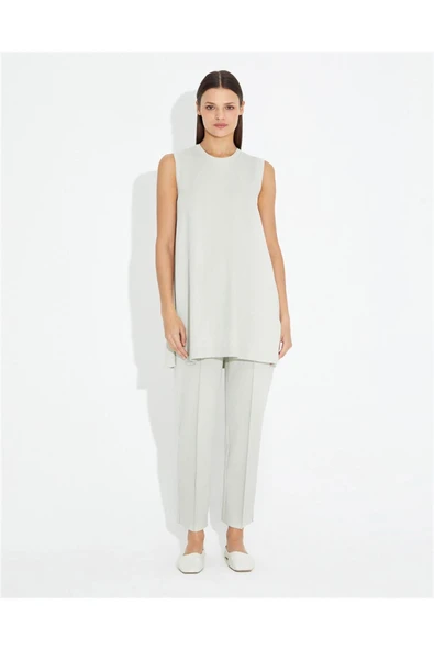 T23Y-6000 MISSDALIDA KOLSUZ TRİKO TUNİK - Resim 7