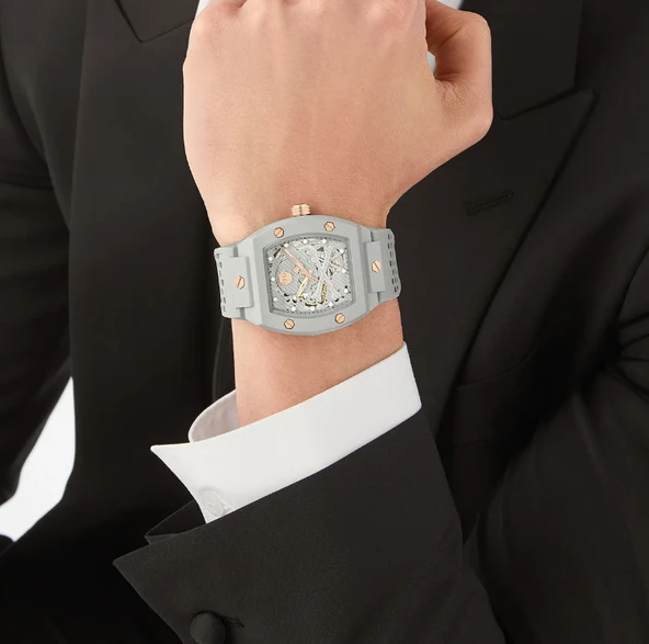 Philipp Plein PWVBA0123 Erkek Kol Saati - Resim 4