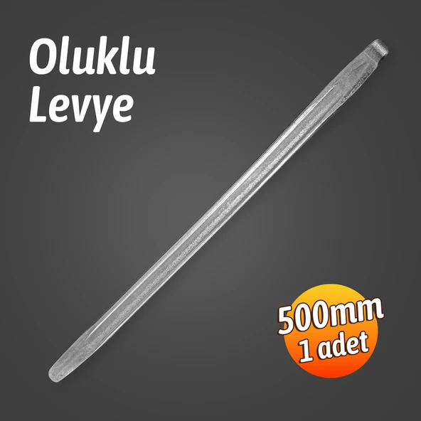 EL500 Oluklu Levye 500MM Gümüş Gri - Resim 3