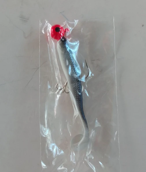 LUCKY JOHN BASARA (TR003) 3.5'' HAZIR İĞNELERİ TAKILMIŞ SİLİKON BALIK YEM - Resim 2