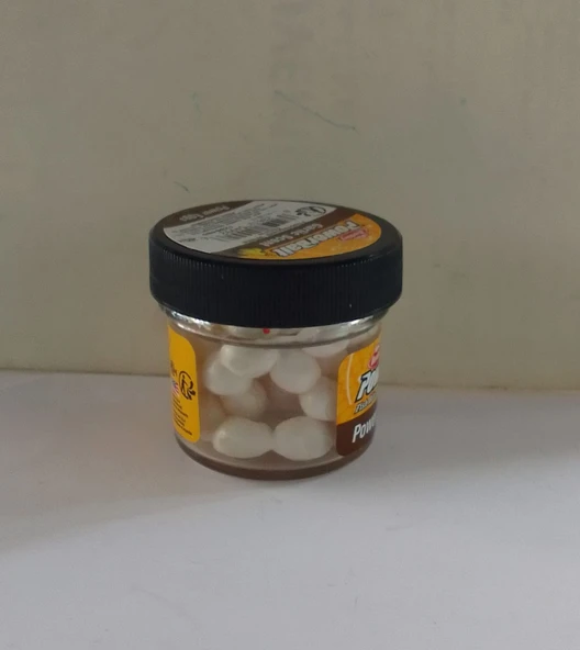 BERKLEY POWERBAİT SARIMSAKLI YUMURTA  BEYAZ RENK ALABALIK YEMİ 54992 - Resim 2