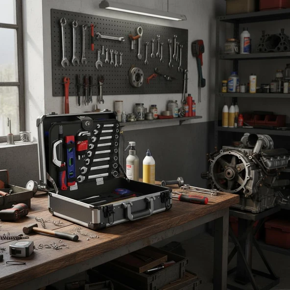 WORKPRO WP209100 297 Parça CR-V Profesyonel El Aleti Tamir Seti Tamir Bakım Çantası - Resim 6