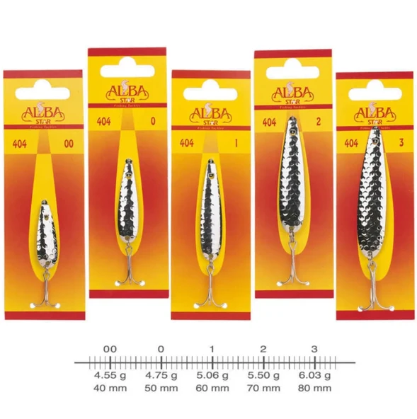 ALBA STAR 404  NO:00 GRİ ,DESENLİ LÜFER OLTA KAŞIĞI ürün görseli