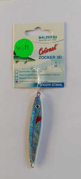 BALZER COLONEL ZOCKER 3D 25 GRAM ART NO:1 39520/025 JİG YEM - Resim 3