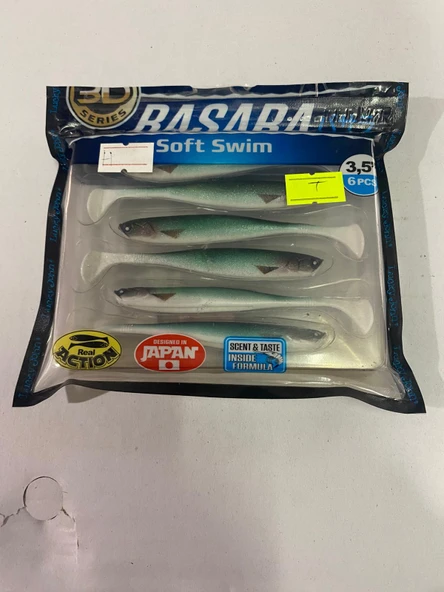 LUCKY  JOHN  BASARA 3D SOFT  SWİM  3.5'' (8.89 CM )  PG07 6P SİLİKON  YEM ürün görseli