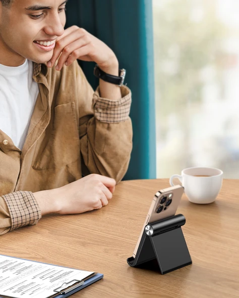 UGREEN Çok Amaçlı Masaüstü Telefon Standı, Siyah, 50747 - Resim 3