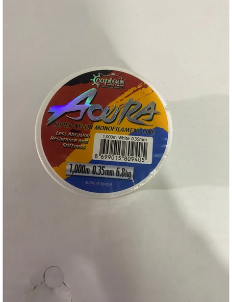CAPTAİN ACURA 0.35 MM 1000 METRE SUPER NYLON MONOFILAMENT LINE MİSİNA ürün görseli