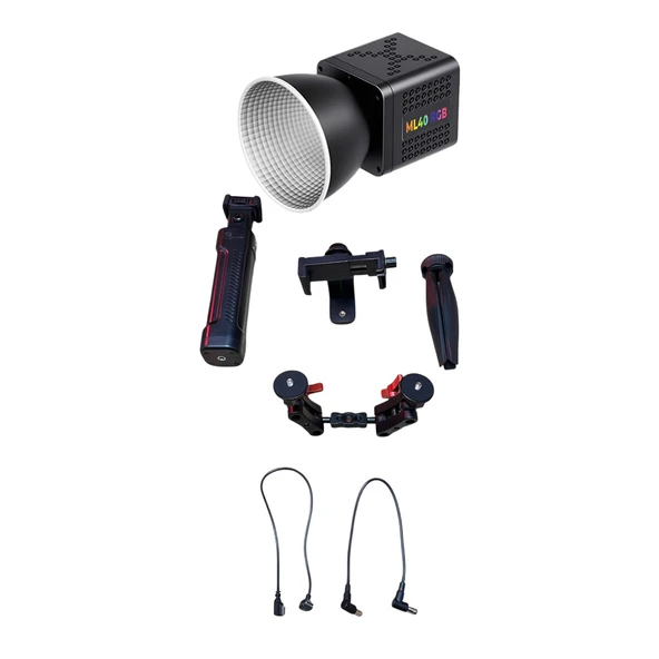 GDX ML40 RGB Telefon Vlog Seti + El Tipi Powerbank Tripod Batarya - Resim 2