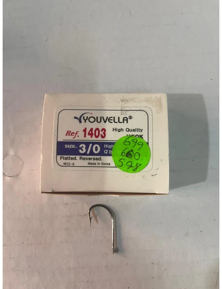 YOUVELLA 1403  NO:3/0 OLTA İĞNESİ ürün görseli 1