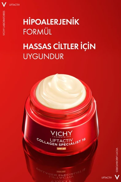 Vichy Liftactiv Collagen Specialist Cream SPF50 50 ml - Resim 5