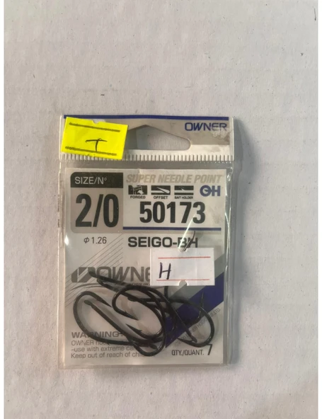 OWNER SEIGO -BH  50173 NO :2/0  OL TA İĞNESİ ürün görseli 1
