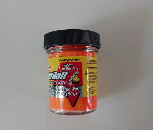 BERKLEY POWERBAİT NATUREL SCENT SARIMSAKLI LEQUILA FİRE (92720) ALABALIK HAMURU ürün görseli