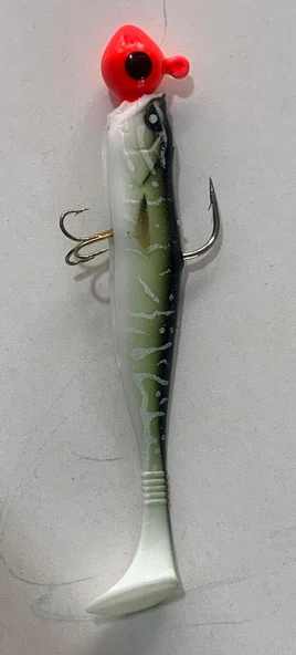 LUCKY JOHN BASARA 2,5’’ PG11  SİLİKON BALIK YEM ZOKA VE ÜÇLÜ İĞNESİ TAKILMIŞ HAZIR TAKIM - Resim 2