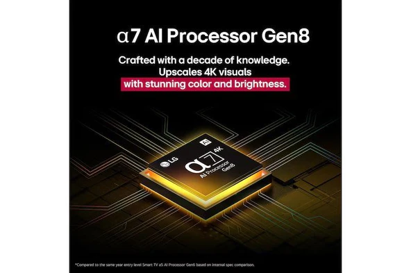 55 inç LG UHD AI UA84 4K Akıllı TV AI HDR10 WebOS25 2025 55UA84006LB - Resim 11