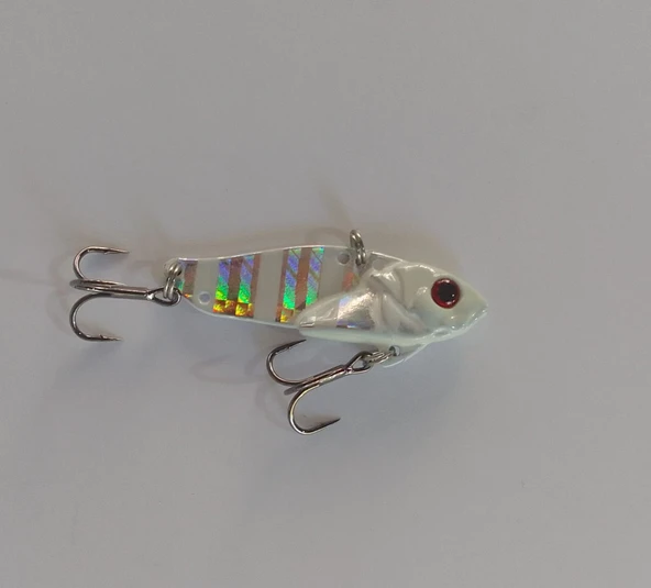 STRİKE PRO 4.5 CM VİBRASYON JİG YEM GLOW SIN051L (GLOW ZEBRA) - Resim 2