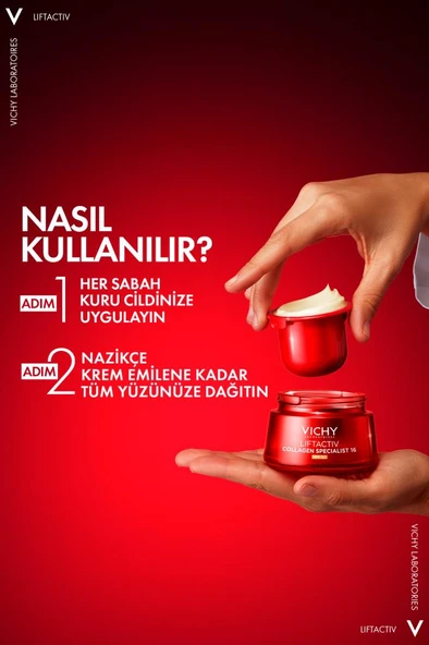 Vichy Liftactiv Collagen Specialist Cream SPF50 50 ml - Resim 6