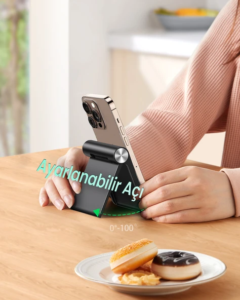 UGREEN Çok Amaçlı Masaüstü Telefon Standı, Siyah, 50747 - Resim 2