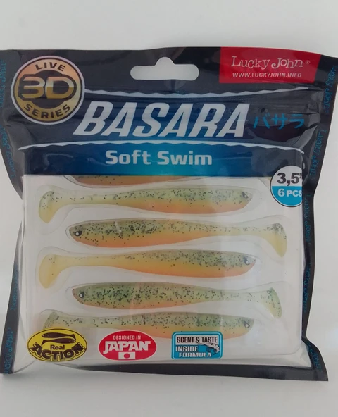 LUCKY JOHN BASARA 3D SOFT SWİM 3.5'' (8.89 CM ) TR008 6P SİLİKON YEM - Resim 3