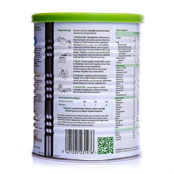 Golden Goat 2 Keçi Sütlü Devam Sütü 6-12 Ay 400 Gr - Resim 3