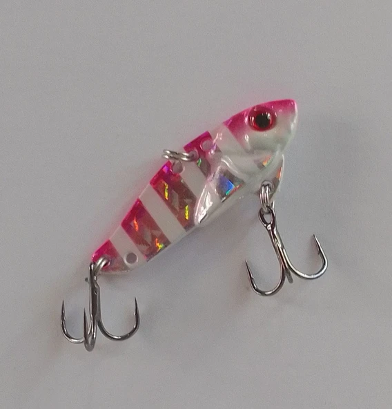 STRİKE PRO 3.5 CM VİBRASYON JİG YEM GLOW SIN049L (PINK ZEBRA) - Resim 3