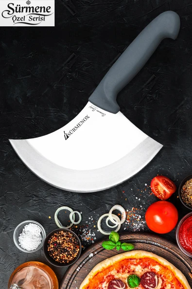 Sürmene Gri Serisi Mutfak Bıçak Seti Pizza Börek Pide Bıçağı Salata Bıçağı 2 Li Set HDS-864 - Resim 2
