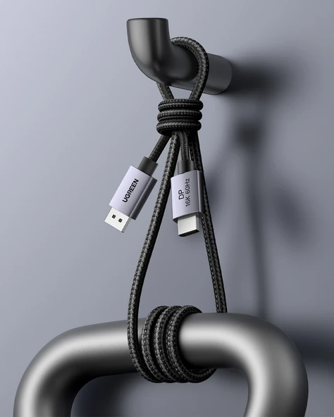 UGREEN Displayport 16K@60Hz Male to Male Örgülü Kablo 2m, 55568 - Resim 6