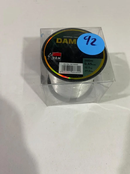 DAM  0.45 MM 200 METRE  BEYAZ RENK OLTA  MİSİNASI ürün görseli