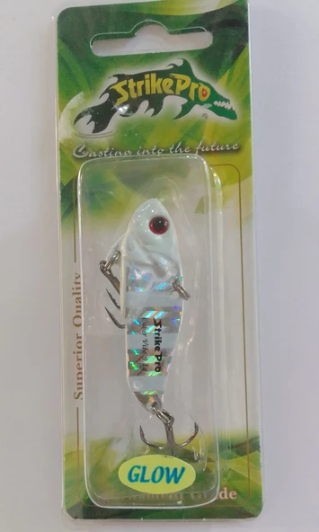STRİKE PRO 4.5 CM VİBRASYON JİG YEM GLOW SIN051L (GLOW ZEBRA) ürün görseli