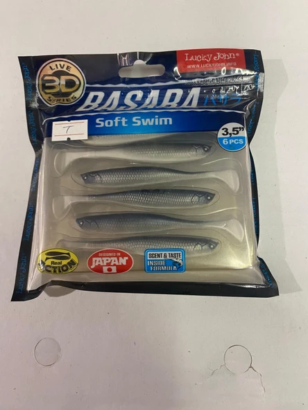 LUCKY  JOHN  BASARA 3D SOFT  SWİM  3.5'' (8.89 CM ) TR003 6P SİLİKON  YEM ürün görseli
