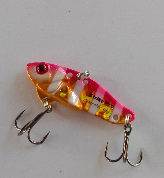 STRİKE PRO 3.5 CM VİBRASYON JİG YEM GLOW SIN52L (GOLD ZEBRA) - Resim 3